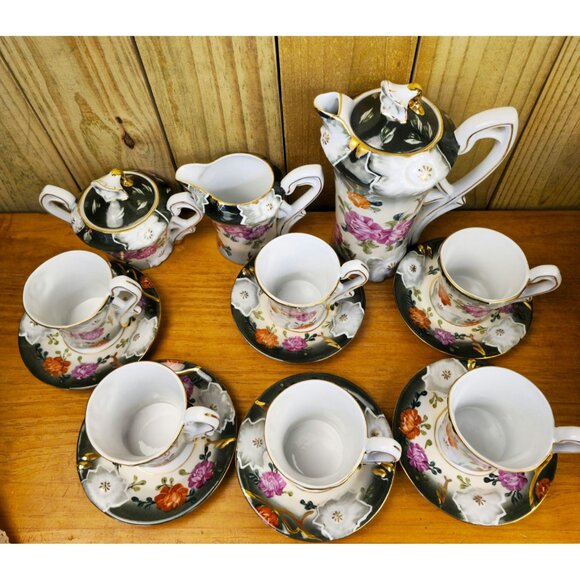 RARE Vintage Limoges Porcelain Tea Set - Picture 2 of 16